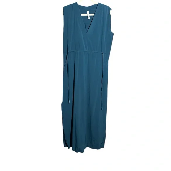 Athleta Marlow Maxi Dress M in Oceanic Teal - Picture 2 of 6